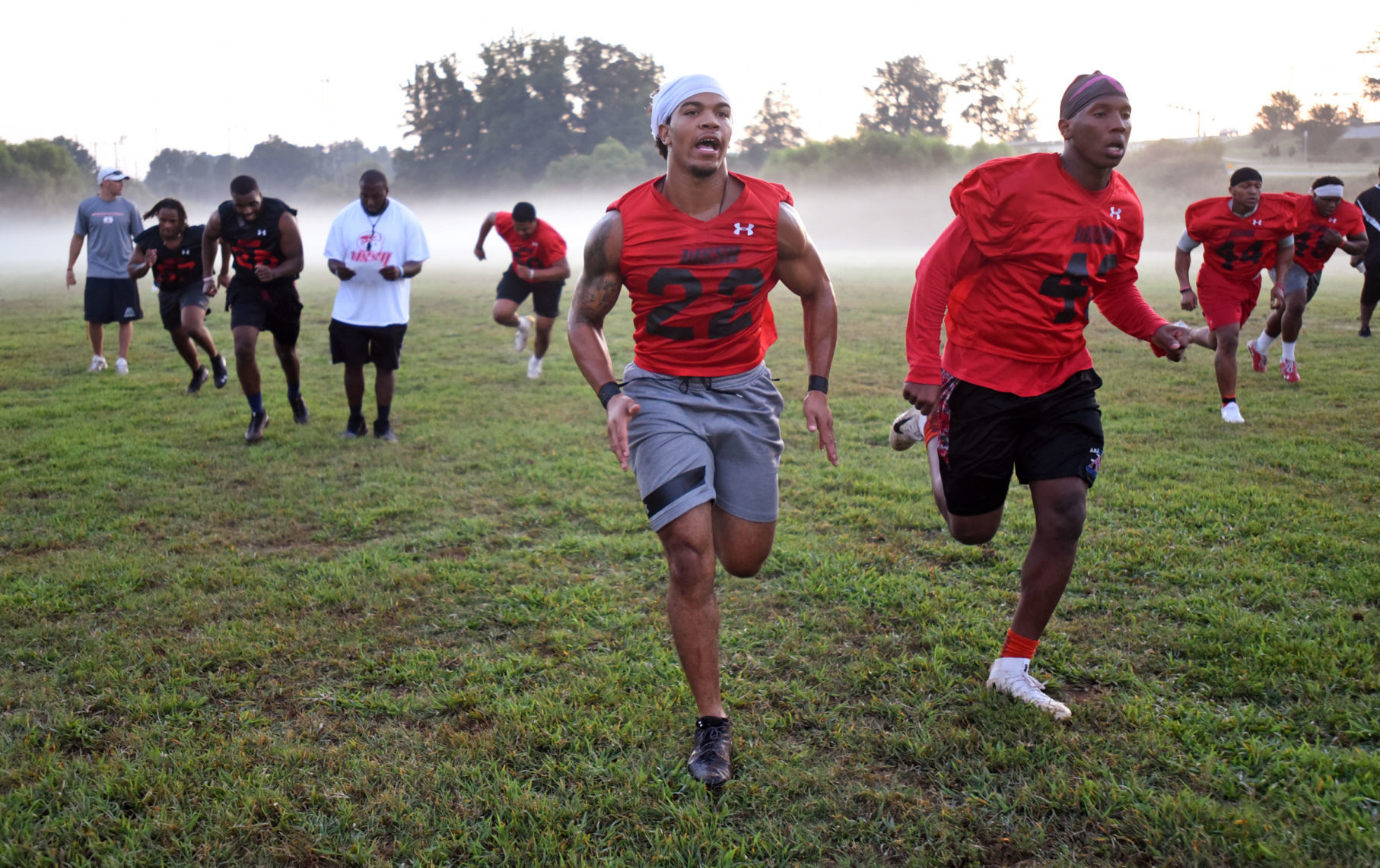 WSSU football first practice